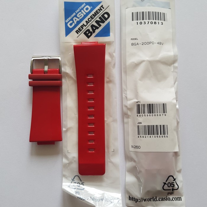 ✅Ori Strap Baby-G Bga-200Pd-4B / Bga-200 / Casio Original Terbaru