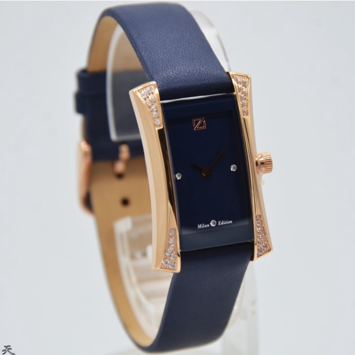 ✅New Zeca 149Ld.Lbe.P.Rg3 - Jam Tangan Wanita Kulit Original - Blue Rose Limited