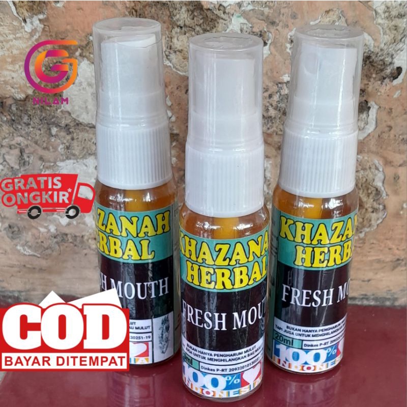 FRESH MOUTH Khazanah Herbal Pengharum Bau Mulut 1pcs