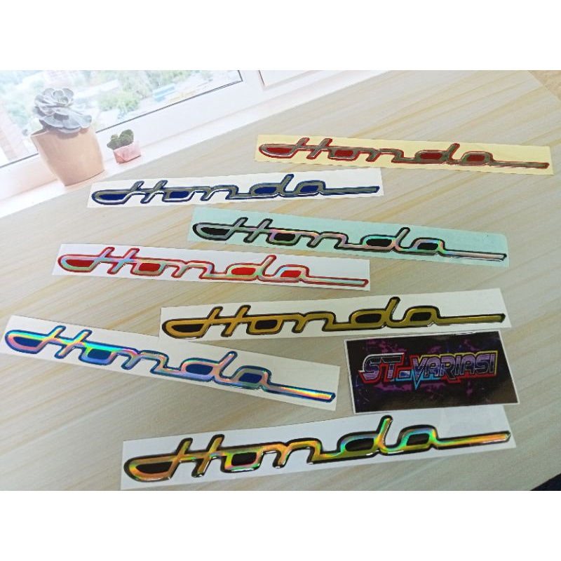 STIKER LOGO EMBLEM HONDA LATIN
