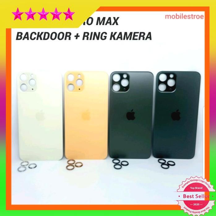 Backdoor Belakang Iphone 11 Pro Max + Ring Kamera Fullset Gratis Ongkir