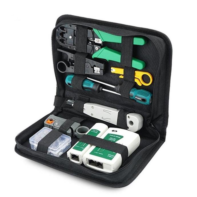 Network Cable Repair Tool Kit Set Crimping Maintenance Stripper Tool