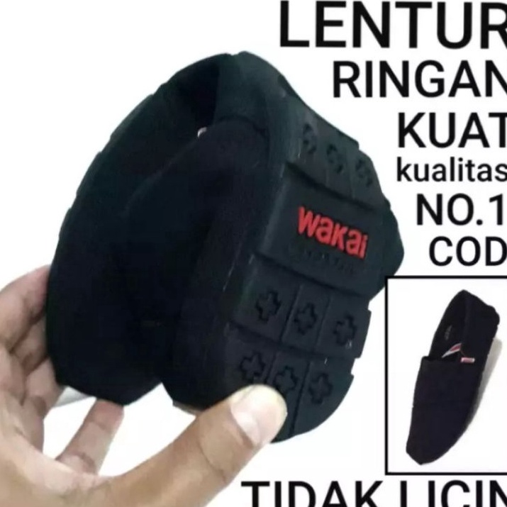 ♨️1485​♨️​ sepatu slip on Waka pria dan wanita sepatu hitam polos sepatu santai Tidak mahal