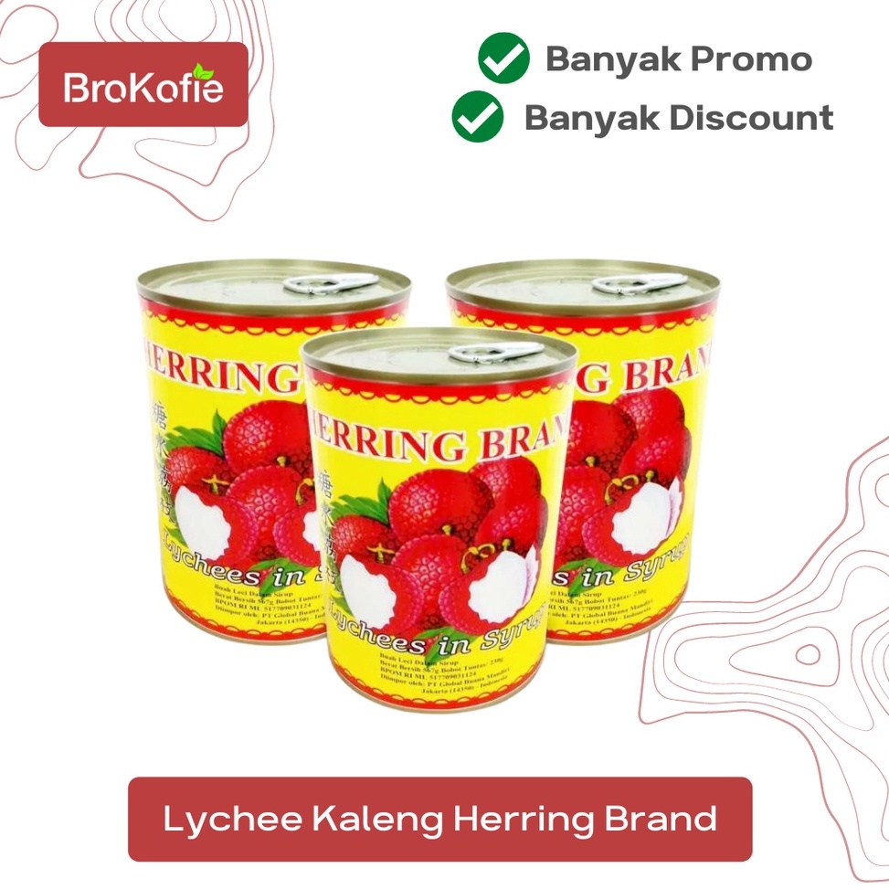 

Star LYCHEE/LECI KALENG HERRING BRAND / LYCHEE IN SYRUP 567gr gas !!