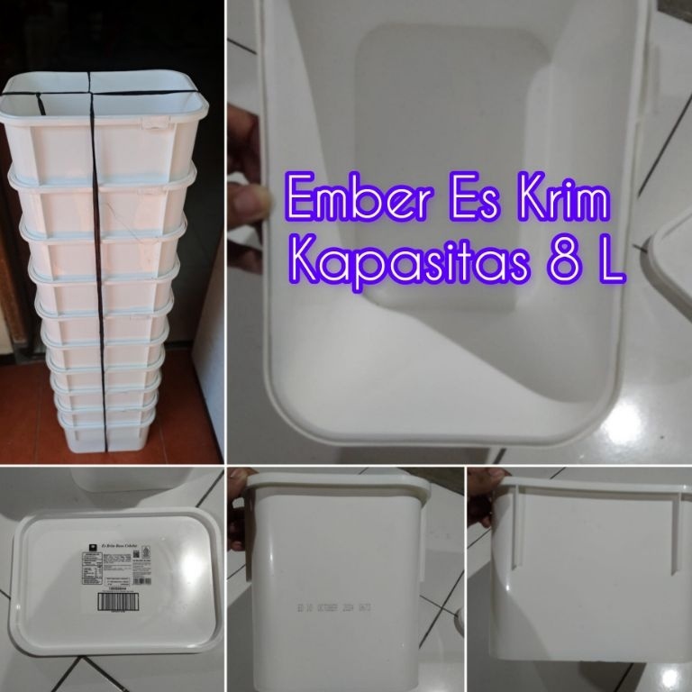 Paling Larisr8R2d Ember Es Krim Kotak 8 Liter