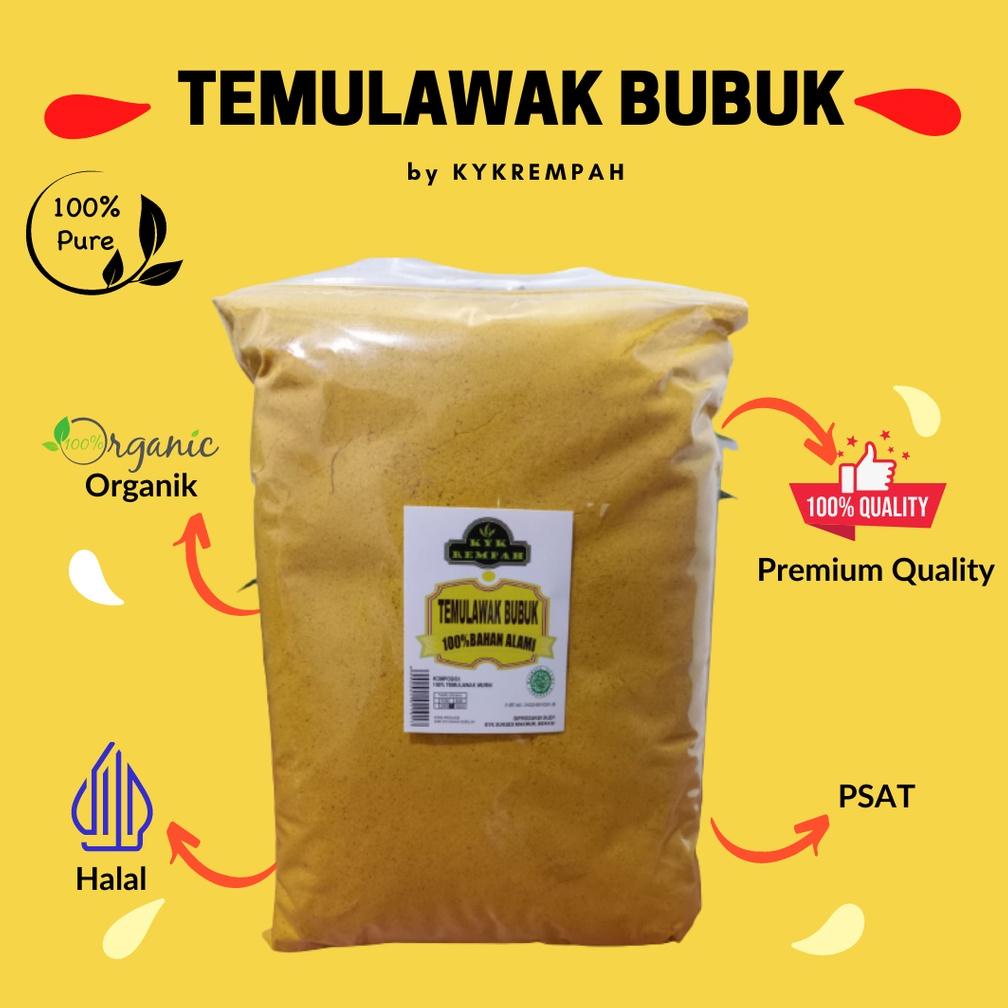 

Terjangkau TEMULAWAK BUBUK MURNI- 1 KG ,,