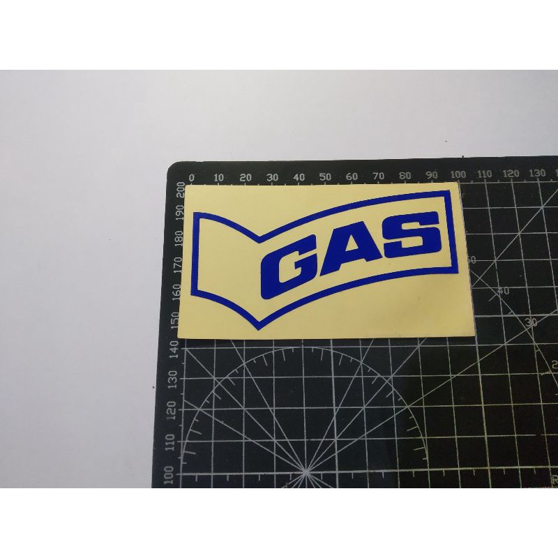 

cutting stiker gas