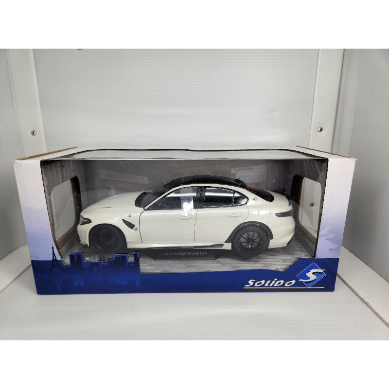 diecast solido alfa romeo guilia gta skala 18 blanco trofeo