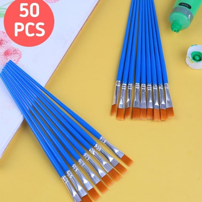 

[X51㊚] 50pcs Kuas Lukis Set Paintbrush Paint Brushes Kuas Cat Minyak Dan Air.!!