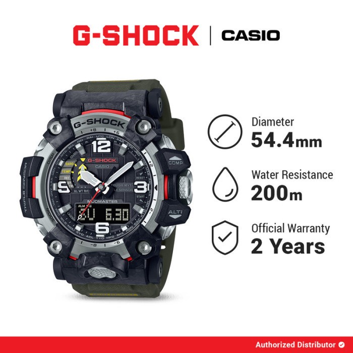 G-Shock G-LAND MUDMASTER Jam Tangan Pria GWG-2000-1A3DR Original