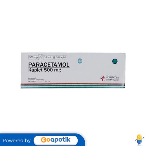 PARACETAMOL TROPICA 500 MG BOX 100 KAPLET