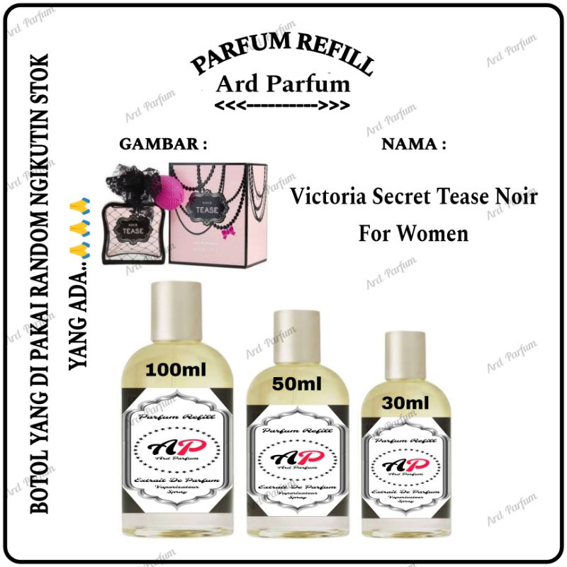 Parfum Refill Vs Tease Noir For Women