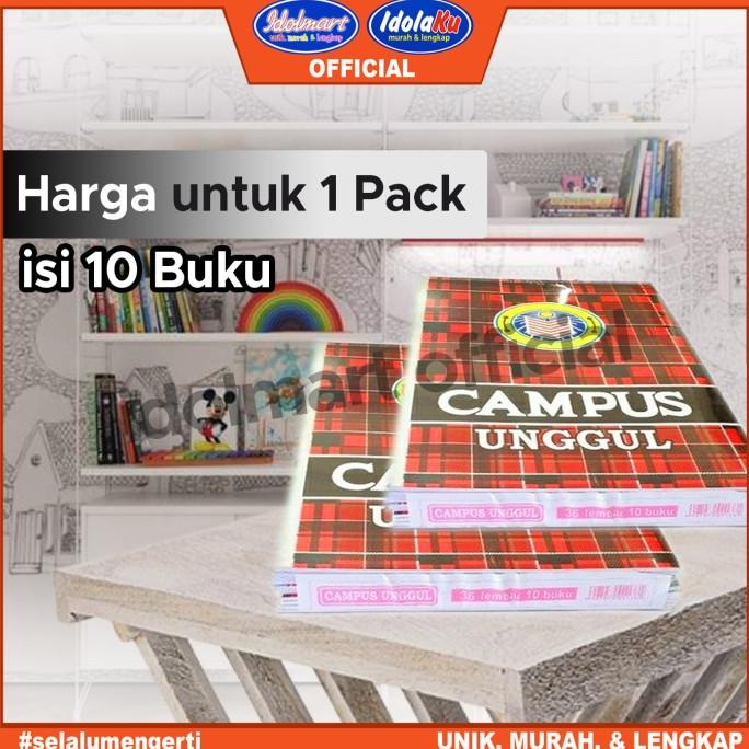 

Idolmart Buku Tulis Campus Unggul Isi 36 Lembar Buku Tulis Sekolah Box Berkualitas