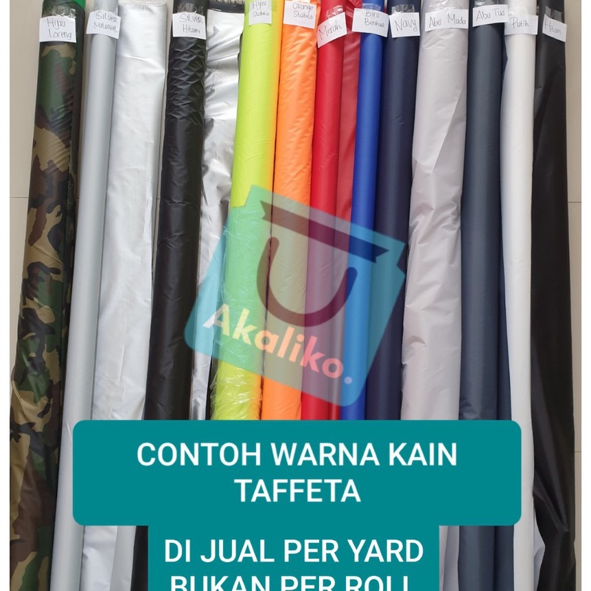 [S5-5☑] [ECERAN PER  5 YARD] Kain Parasut Taffeta Import Waterproof Rajutan 210T / Kain Parasut Anti