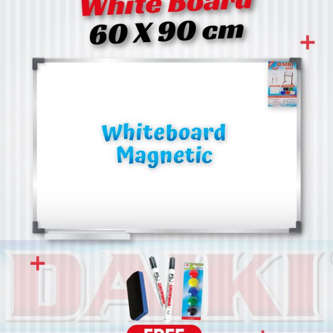 

[N13-㊛] Papan tulis / Whiteboard Magnetic DAIKI Uk 60x90 Cm».!!