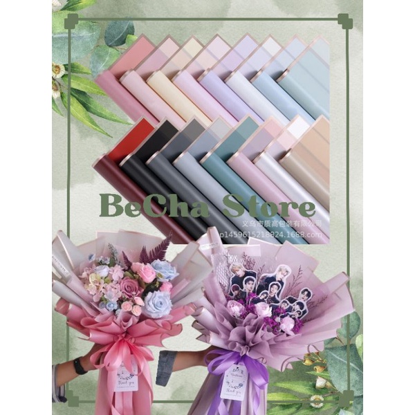 

1PAK (20 lembar )Wrapping Paper Varian List Gold Emas Kertas Buket Bunga Cellophane Florist