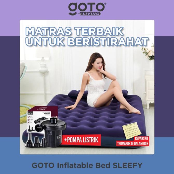 Goto Sleefy Matras Tidur Kasur Angin Pompa Tiup Double Air Bed