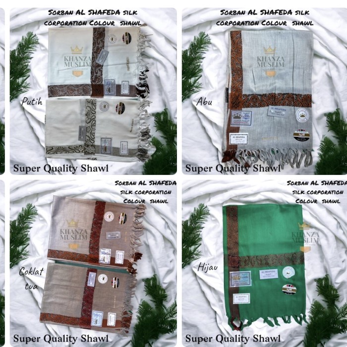 Sorban IMAMAH SORBAN PANJANG SHAWL INDIA - Random(N0Y3) Sorban Berkualitas Sorban Palestine Sorban P