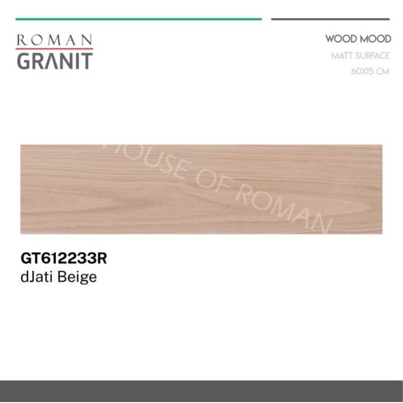 Roman Granit Djati Bruno 60X15 / Roman Granit Djati Beige / Lantai Kayu / Kerak Kayu / Kerak Motif