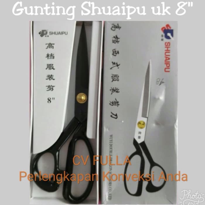 

Gunting Tailor Mrek Shuaipu Besi Baja Hitam Ukuran 8 Inci Atau 20 Cm