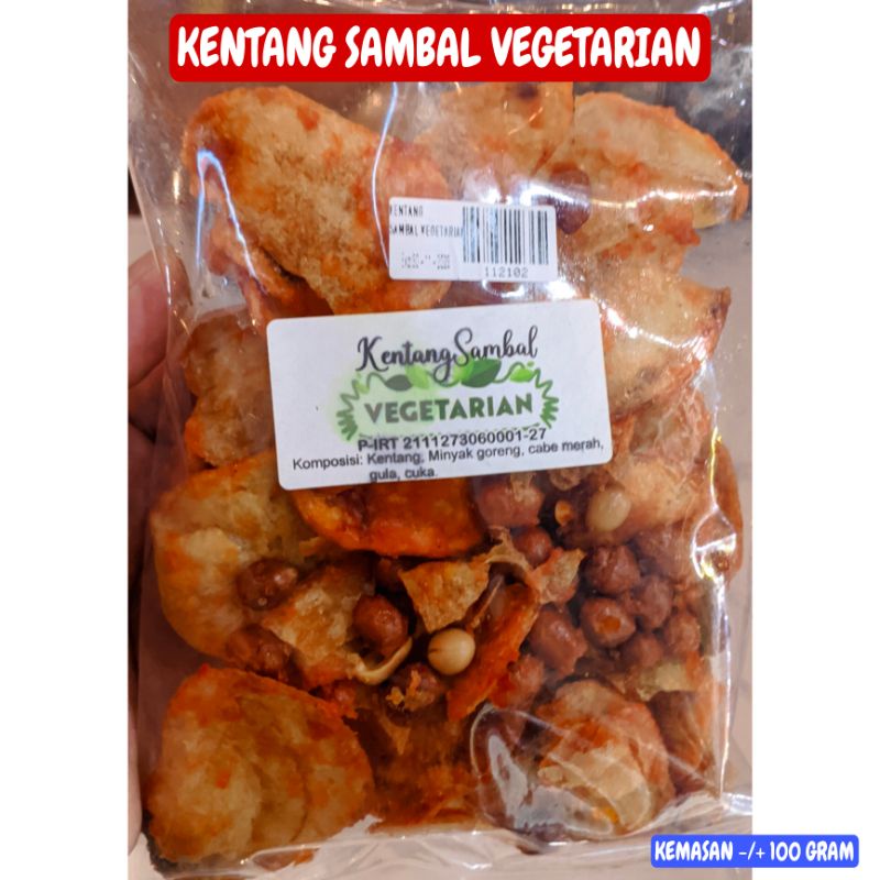 

Kentang Sambal Varian Vegetarian kemasan -/+ 100 Gram