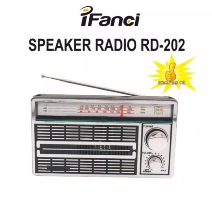 Radio-Fanci Rd 202 Radio Portable Fm/Am-Radio Klasik