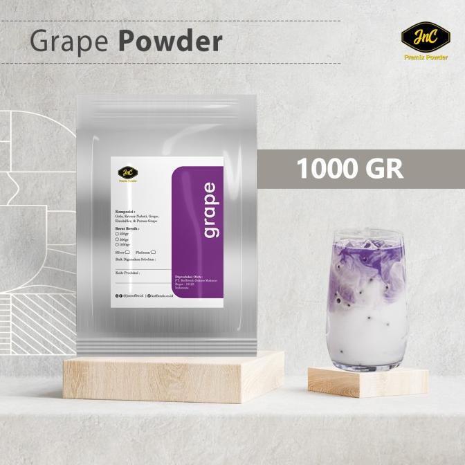 

JnC Grape Powder 1KG I Bubuk Minuman Rasa Anggur