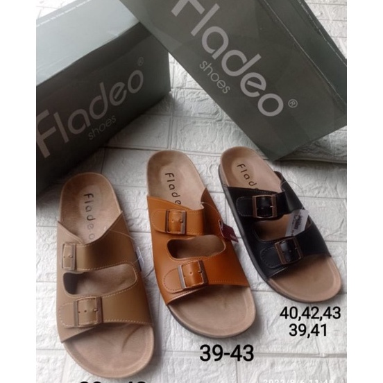 ZSKM8853  sandal puyuh cowok fladeo motif selop