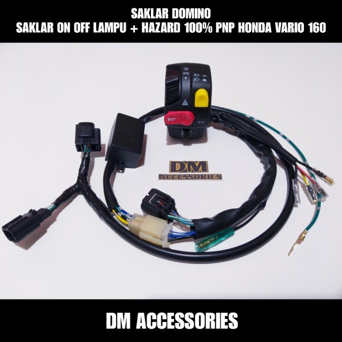 GARANSI SAKLAR DOMINO SAKLAR LAMPU & SEIN HAZARD 100% PNP HONDA VARIO 160