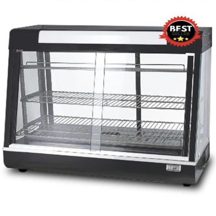 [New Ori] Wintech Dh-900 Showcase Food Warmer /Display Warmer Hitam Diskon