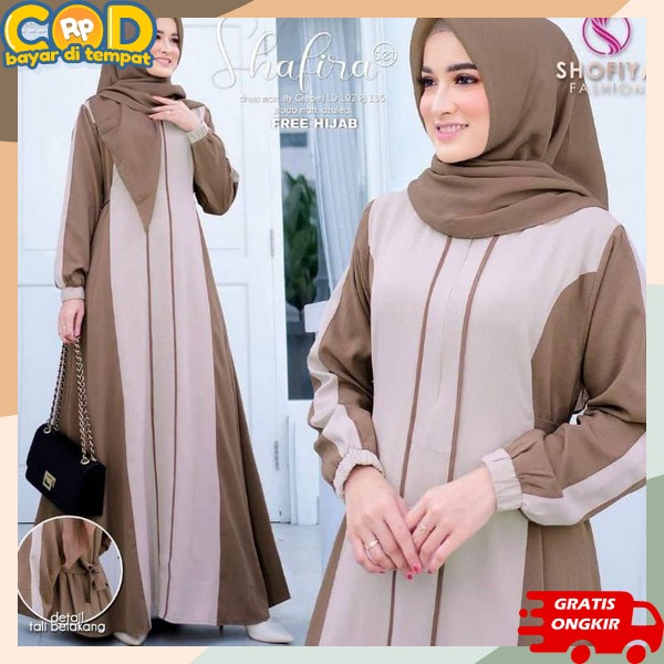 Gsmis Wnta Casual Gamos Setlan Hamis Baju Dan Perempuan Ganis Syari Gamia Plus Jilbab Satu Set Baju 