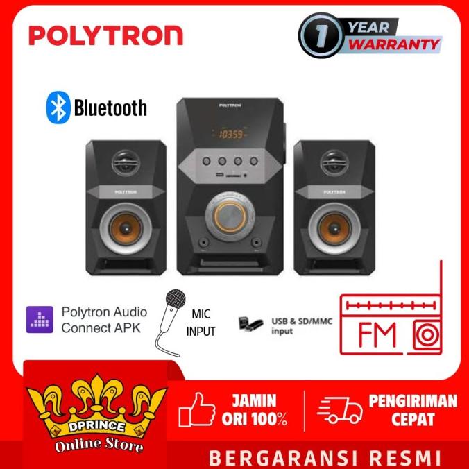 POLYTRON PMA 9522 Speaker 9522 Bluetooth Radio karaoke PMA 9522 /B