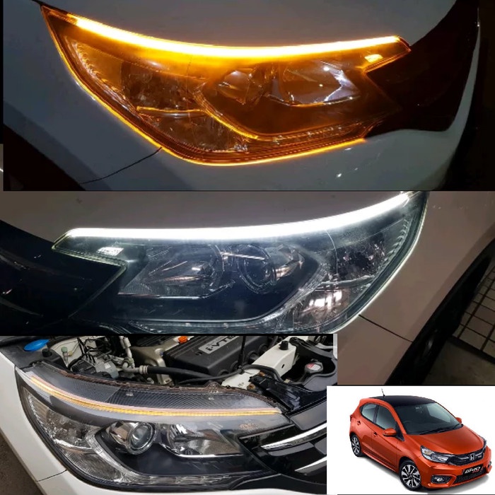 Lampu Runing Turning LED Headlamp sein/LED Alis Headlamp A/N Brio 2018 terpercaya