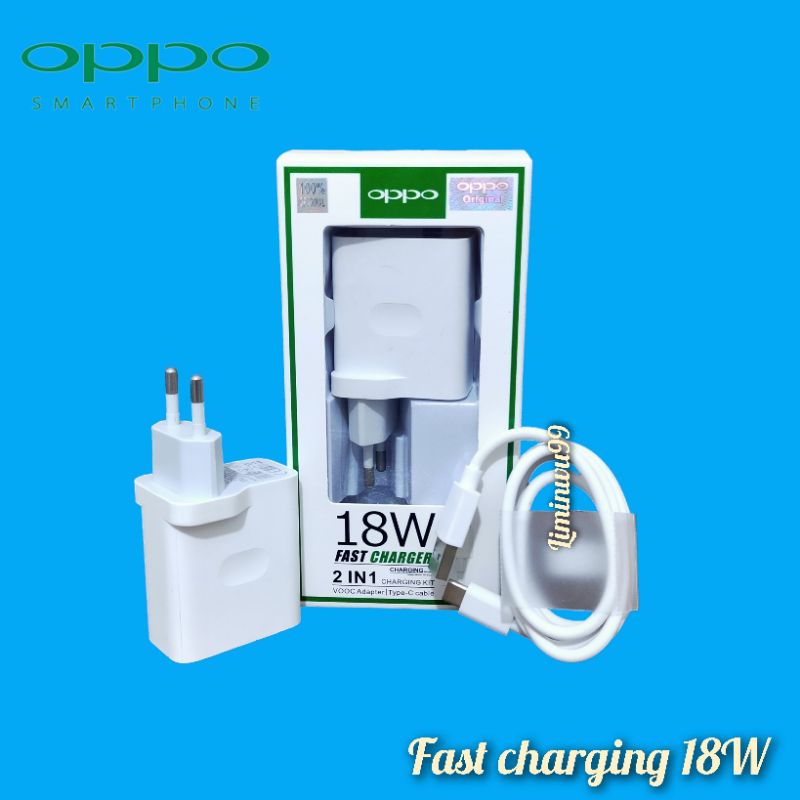 Charger original Oppo  A16 A55 A53 A54 A74 18W