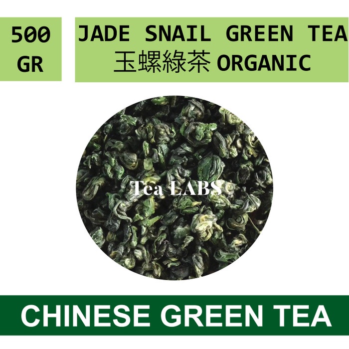 

Chinese Green Tea Jade Snail Organik Kiloan / Teh Hijau 500 GRAM