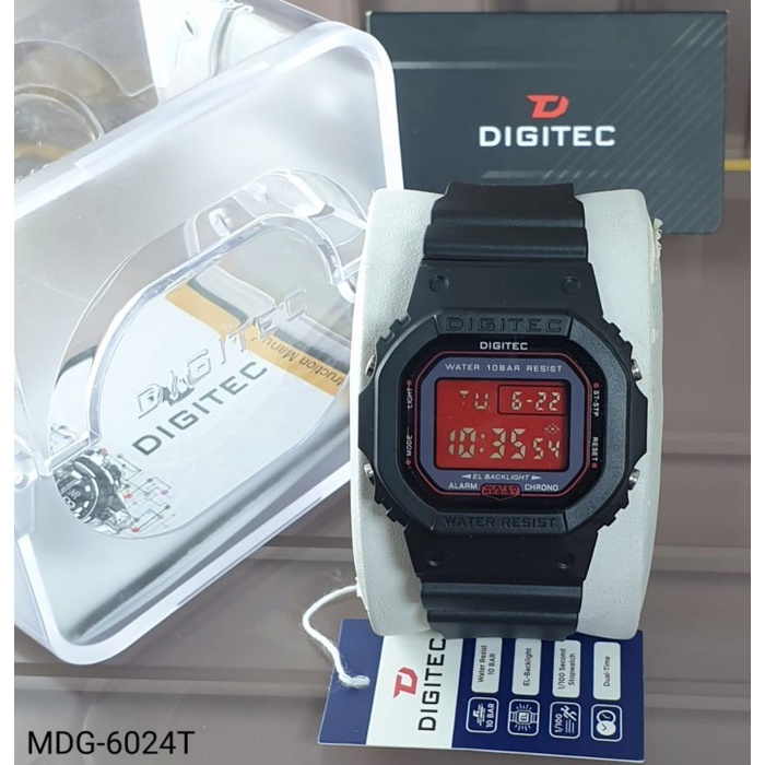 BAYAR DITEMPAT JAM TANGAN UNISEX DIGITEC MDG 6024T MDG-6024T ORIGINAL /JAM TANGAN ANTI AIR/JAM