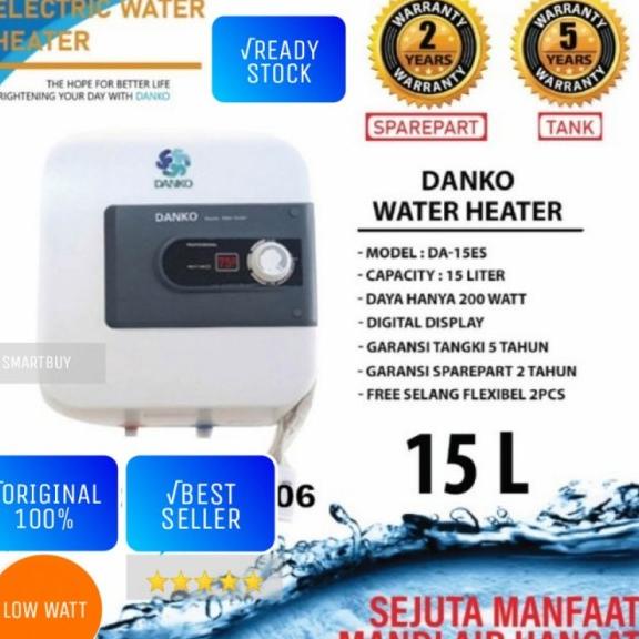 TERMURAH Pemanas Air Water Heater Listrik Danko 15 Liter Low Watt