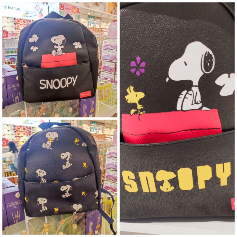 Miniso Tas Ransel Snoopy - Backpack Snoopy Summer Travel Collection