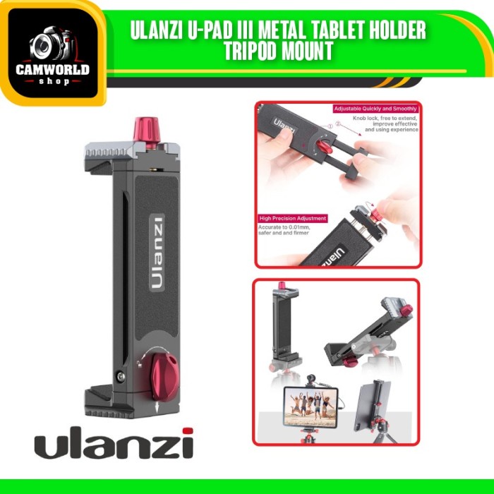 Terlaris Ulanzi U-Pad Iii Metal Tablet Holder Tripod Mount