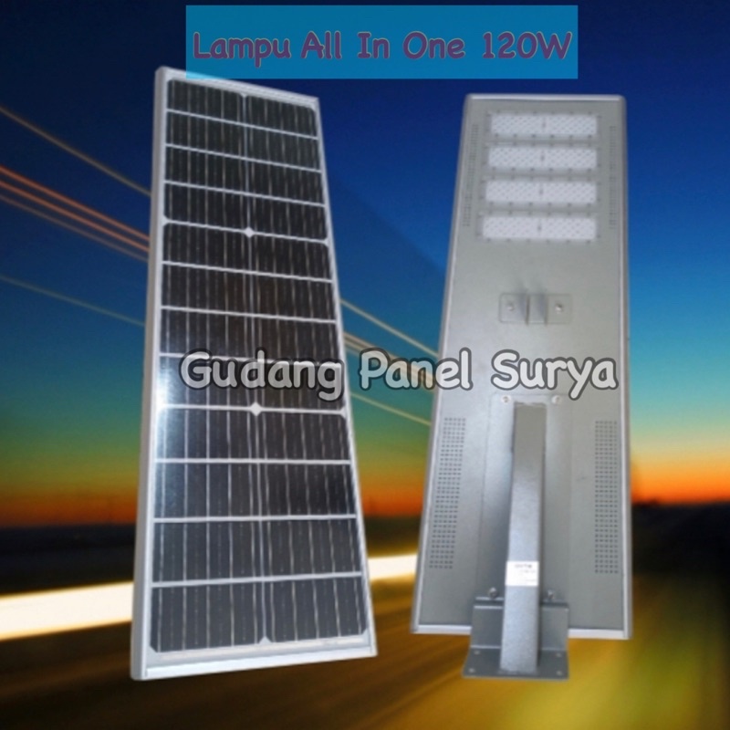 Lampu PJU All In One 120W Lampu pju all in one 120watt