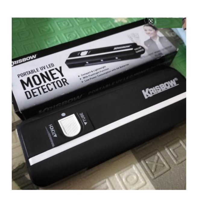 Alat Detektor Uang Kertas | Krisbow Portable Uv Money Detector