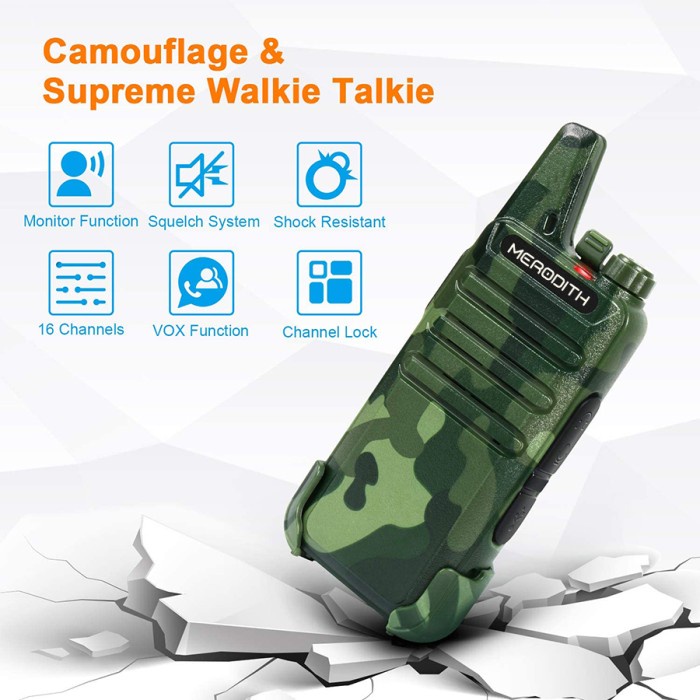 Walkie Talkie MERODITH T20 Two Way Radio HT Sepasang WLAN ORIGINAL