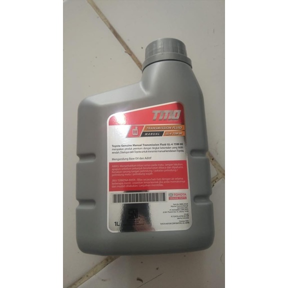 Oli Transmisi Gardan Manual TMO Toyota GL-4 75W-90 1 Liter 08885-81624 terbaik