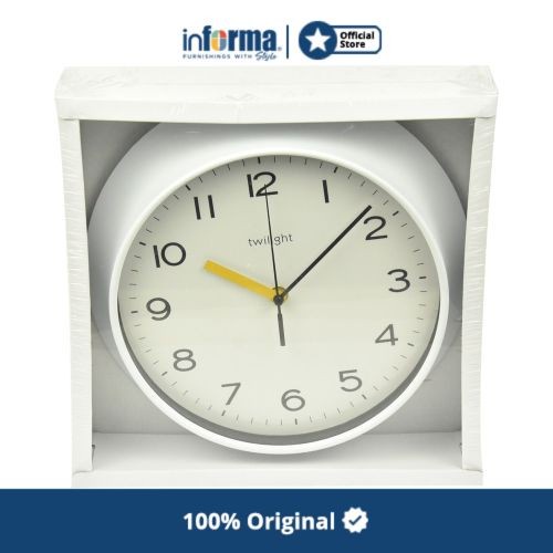✅Ready Informa - Twilight Jam Dinding 29 Cm - Putih Bisa Gojek
