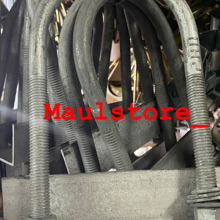 klem / clamp Ubolt tray 4" inchi besi 5/8" bahan galvanis hotdip terbaik