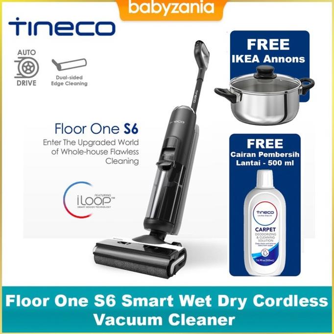 Tineco Floor One S6 Smart Wet Dry Cordless Vacuum Cleaner - S6 Rotiawanshop