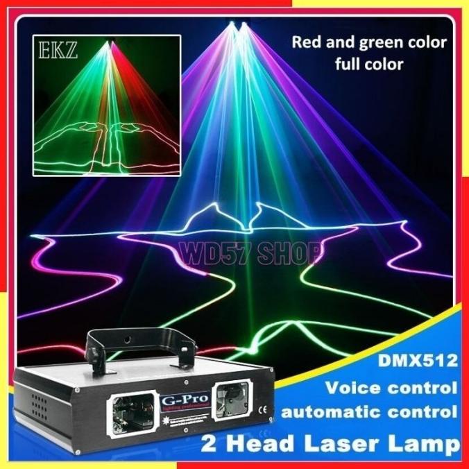 //Bebas Ongkir// Lampu Led Laser Sorot Gantung Full Color Rgb Dmx Yaumiga