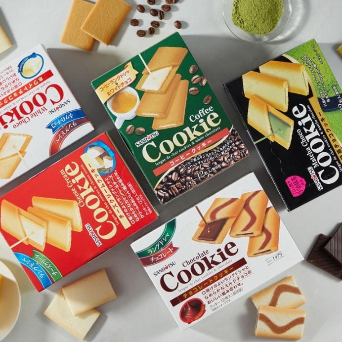 

*Buy 1 Get 1 Khusus Rasa Coklat & White Chocolate Expd Oktober* Sanritsu Cookies 90 Gram