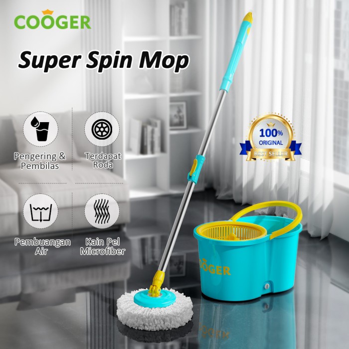 COOGER Alat Pel Spin Super Mop // Spin Mop Cooger