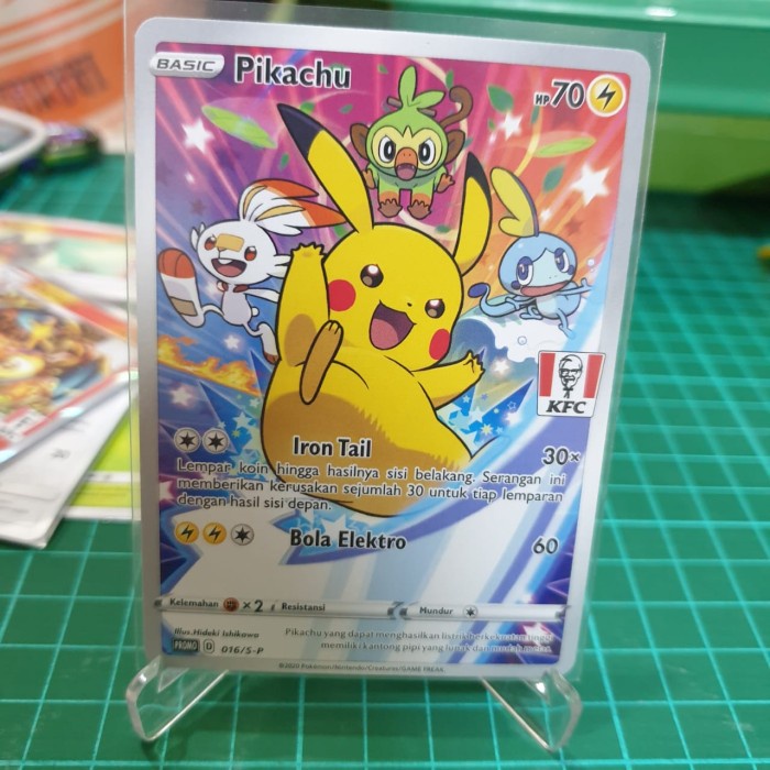 Pokemon Tcg Indonesia - Pokemon Kfc Promo Pikachu